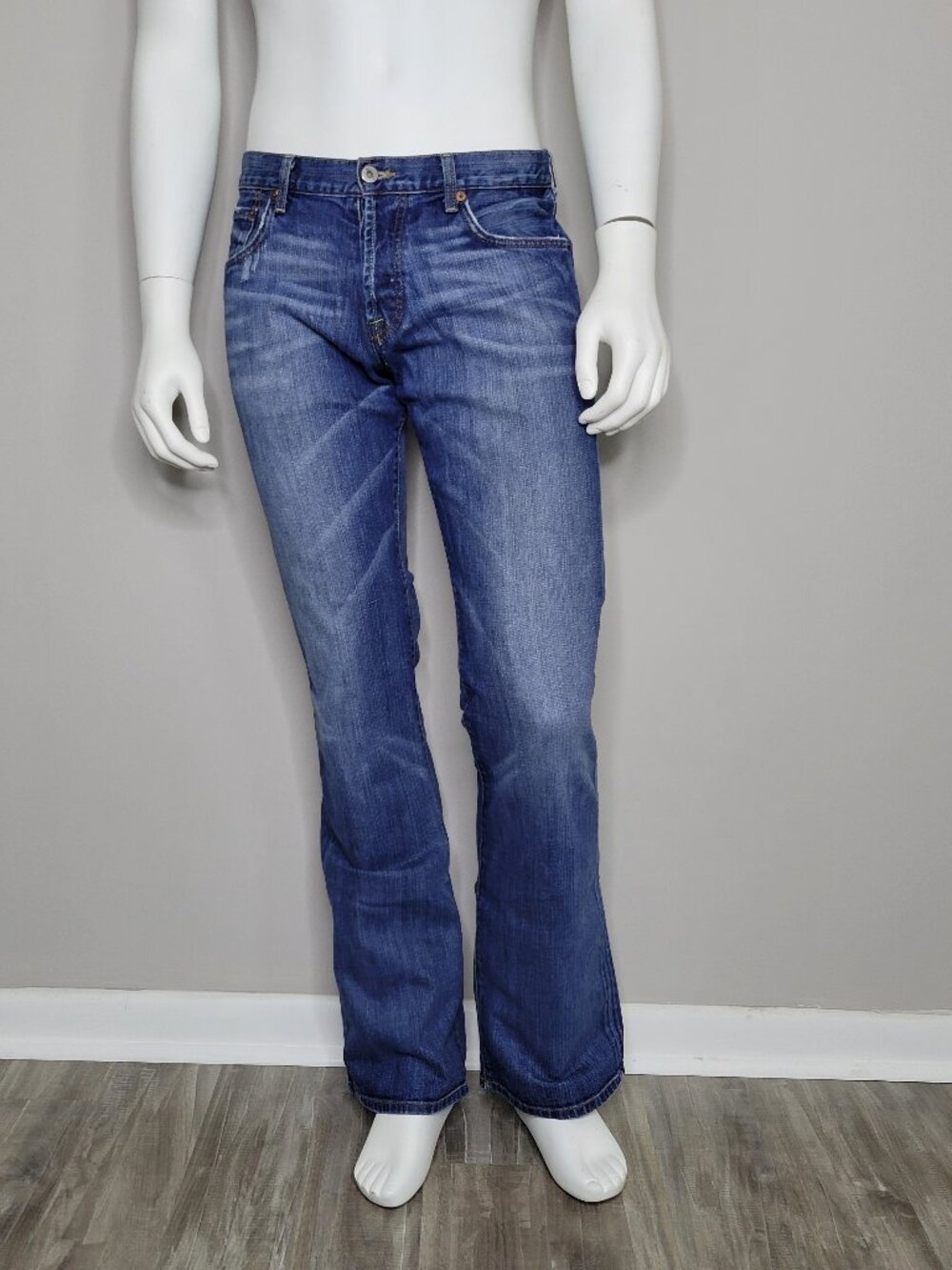 Lucky Jeans Vintage Dungarees Slim Bootleg Button Fly USA Marked 32 X34 Men's